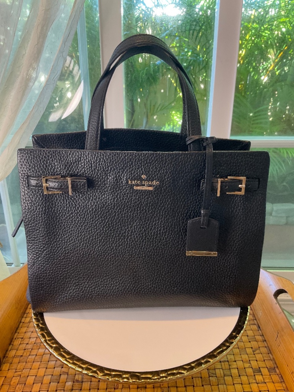 Kate Spade ♠️ Black Pebbled Leather Satchel